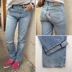Vintage Levi’s 1980’s Light Blue Selvedge Jeans